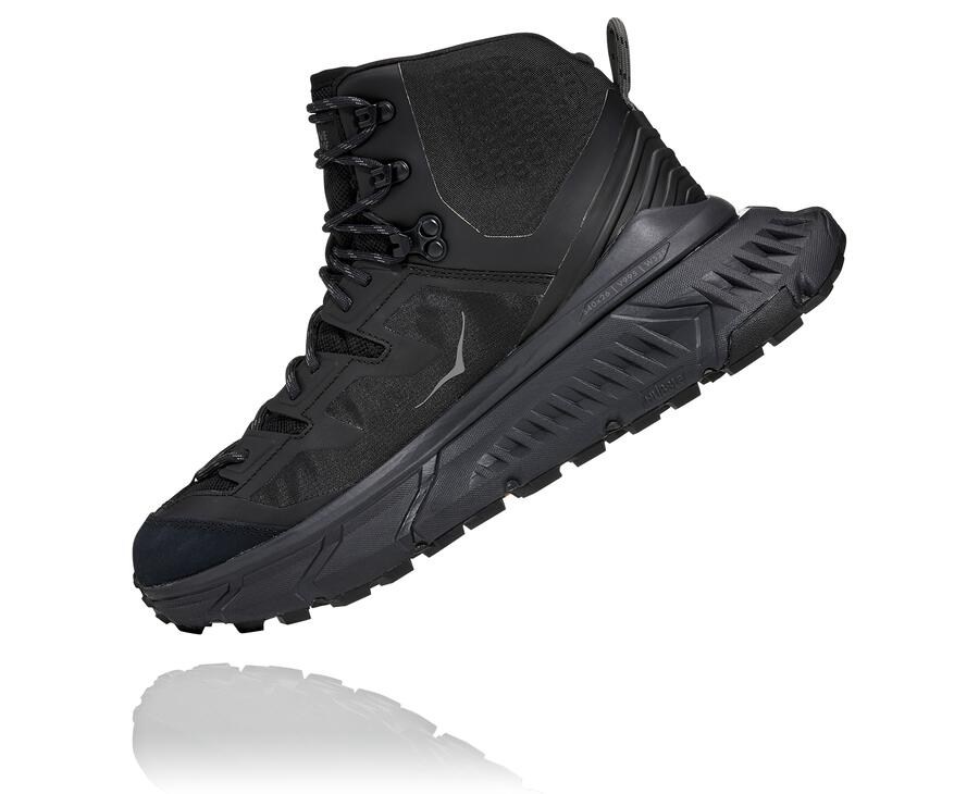 Botas De Montaña Hoka One One Hombre Negros - Tennine Hike Gore-Tex - HJAL76014